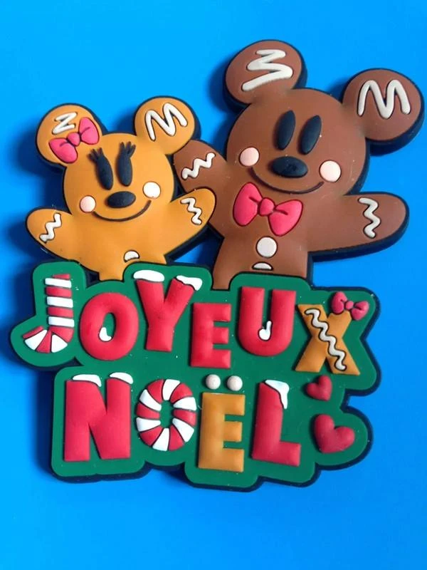 Magnet disney disneyland paris Mickey & Minnie pain d'épice / gingerbread Joyeux